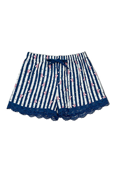 HNX Sur Dantel Ince Askılı Atlet Şort Kadın Pijama Takım
