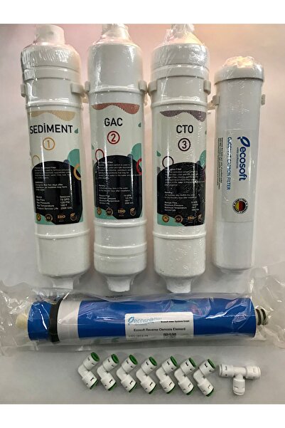 Mustang Life Water Tüm Kapalı Kasalar Için 5 Aşamalı Inline Filtre Seti