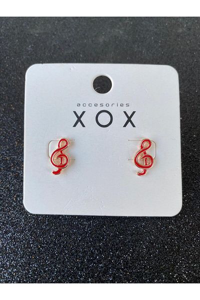 Atılgan Grp Minimal Design Gold Earrings - Left Key