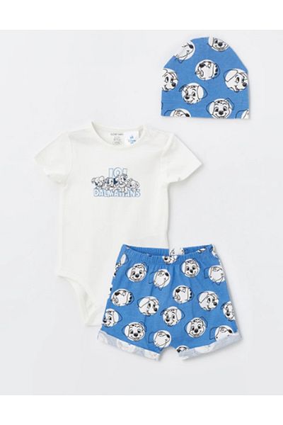 LC Waikiki طقم مستشفى LCW Baby Boy - رقبة دائرية، 101 مطبوعة دلماسية