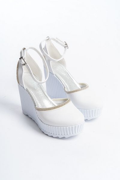 POLO PRESTIGE sTARLIFE White Platform Wedding Dress - High sole Women's shoes