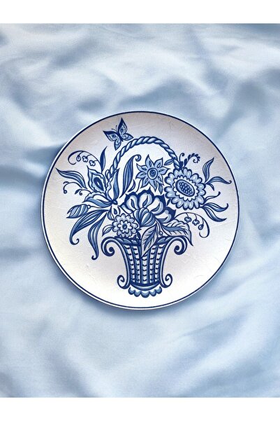 unique florya Καλάθι με λουλούδια, Διακοσμητικό Πιάτο Τοίχου, Διακοσμητικό Στ...