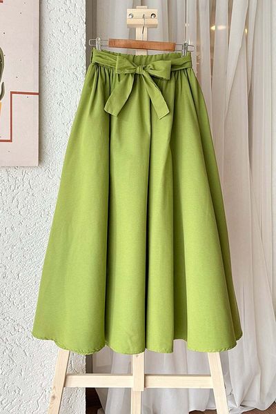 Ceylan Otantik Balloon Skirt - Pistachio Green
