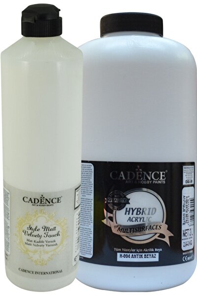 Cadence Multisurfaces Antik Beyaz 2lt+kadife Mat Vernik 750 Ml Set