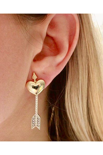 Vitastyle Steel Eros Earrings