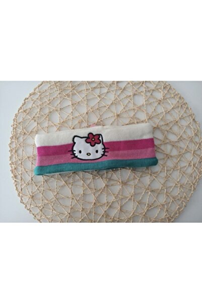 Hello Kitty Renkli Triko Çocuk Saç Bandanası