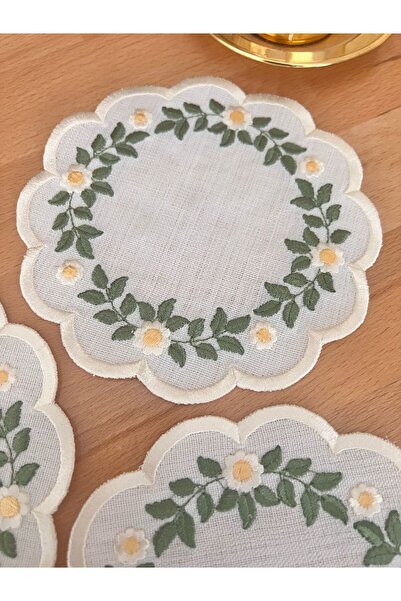 Nakışkonsept PAPATYA ÇELENK MODEL KOKTEYL PEÇETE 6LI