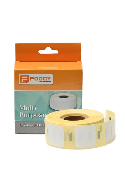 FOOGY Dymo Lw Etiket Muadili Çok Amaçlı Etiket Kare 25 Mm X 25 Mm 750 Adet