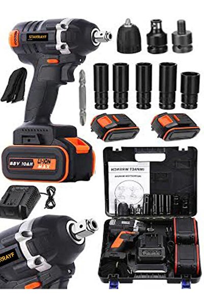 stanrayf Alman Hammer 88 V 10 Amp 2 In 1 Yeni Nesil Kömürsüz Motor Akülü Vida...