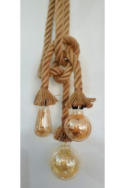 Ağış Elektrik Üçlü Halatlı Sarkıt Avize