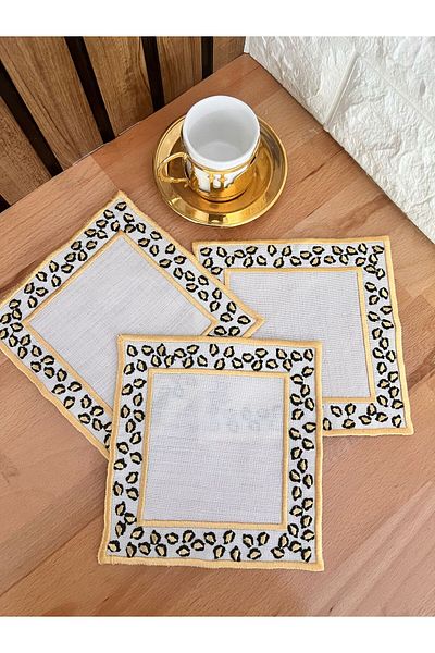 Nakışkonsept Leopard Patterned Cocktail Napkin