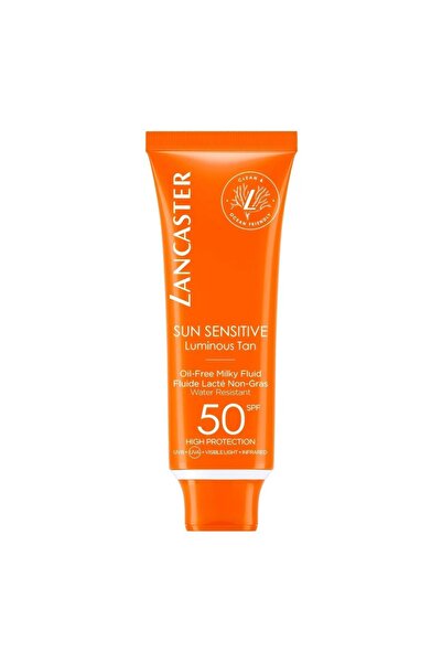 Lancaster Vegan Facial Sunscreen - Milk Spf 50 for Sensitive Skin - 50 ml