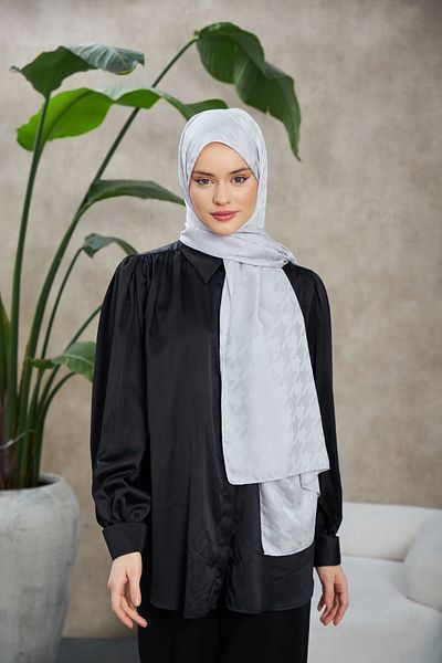 İpekhan Şal din picioare de găin cu model jacquard