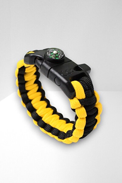 LA TINY AKSESUAR Erkek  Pusula Ateş Başlatıcı Magnezyum ve İkaz Düdüğü  Parac...