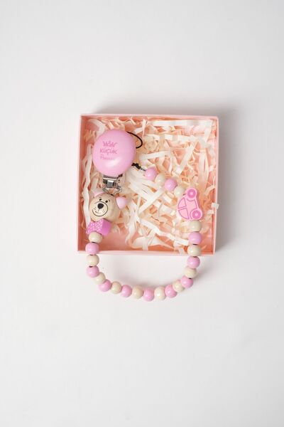 Kids Aksesuar Emzik Askısı Anti-Alerjik Doğal Malzemeden Üretilmiş Prenses Ba...