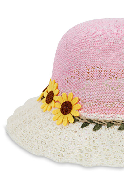 Kardelen Butik Denizli Mercerizovani slamnati šešir za devojčice uzrasta 6-10...