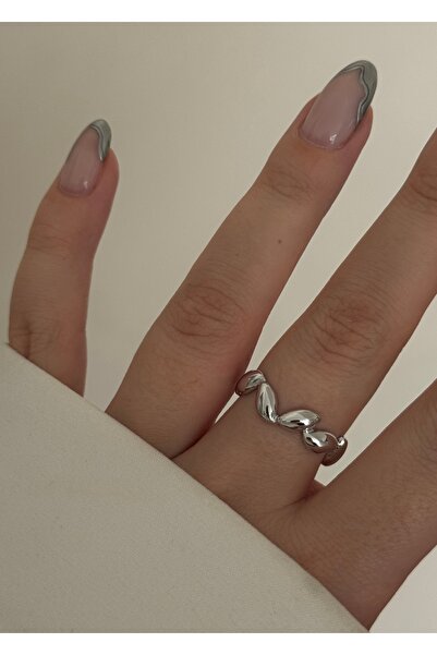 KİLİGİSTANBUL Zigzag Thin Design Ring
