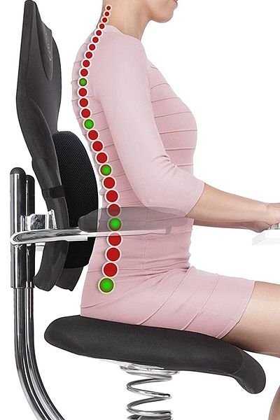 MVC Concept Visco Orthopedic Lumbar Pillow Chair Cushion Visco Pillow Lumbar Back Pillow Back Cushion Waist Cushion