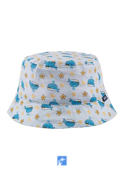 Kardelen Butik Denizli Turtleneck Boy's Sun Hat - Age 1-3, 48-50 cm