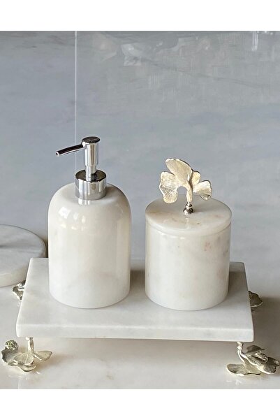 zeughome Γνήσιο σετ μπάνιου 3 τεμαχίων από καθαρό ορείχαλκο με λεπτομέρειες α...