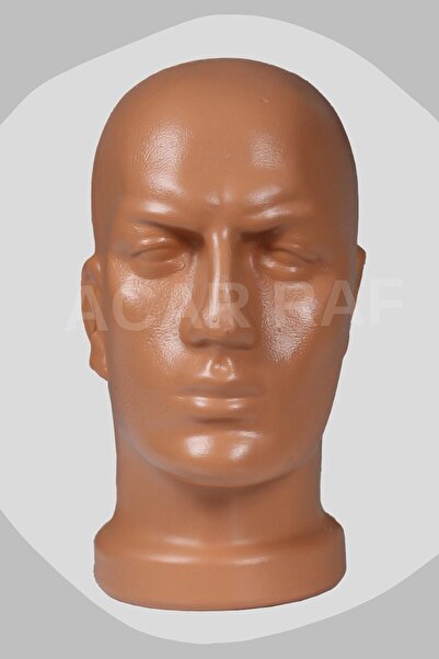 Acar Raf Erkek Kafa Mankeni Peruk Mankeni Ten Rengi