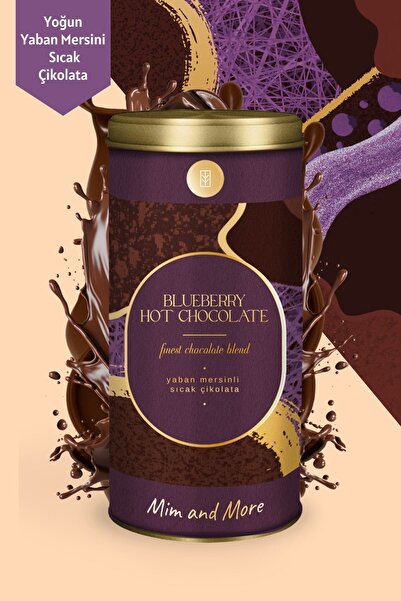 Mim and More Blueberry Hot Chocolate - Yaban Mersinli Sıcak Çikolata, Tin, 200 gr