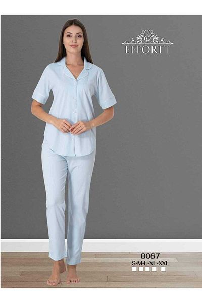 Effortt Set de pijamale de maternitate de lux - cu nasturi