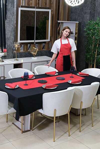 sevilya Star 10-предметний набір скатертин і кухонних фартухів (скатертина, б...