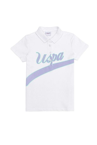 U.S. Polo Assn. Λευκό μπλουζάκι για κορίτσι