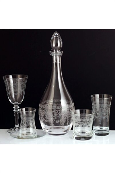 Kristal 12 Kişilik 61 Parca Dekorlu İçecek Takımı