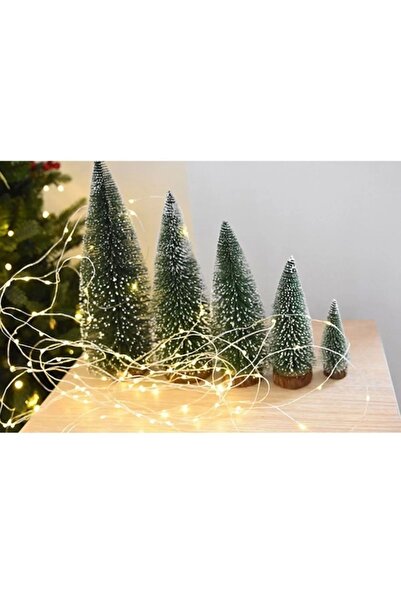 Yenigeldi 1adet 10 Cm Yılbaşı Çam Ağacı, Masa Çam Ağacı, Mini Dekaratif Çam A...