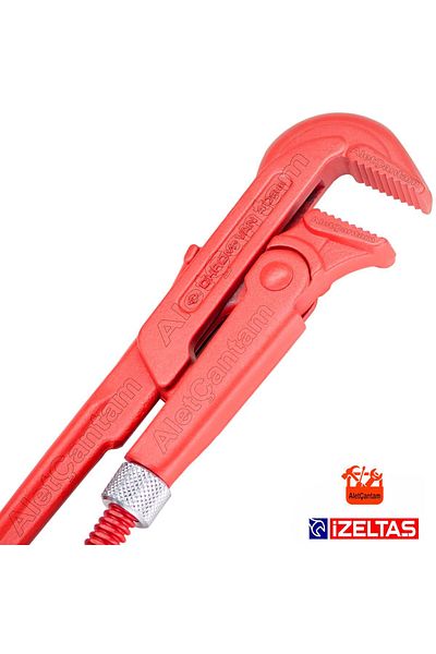 İzeltaş مفتاح ربط الأنابيب بمشبك 2 بوصة