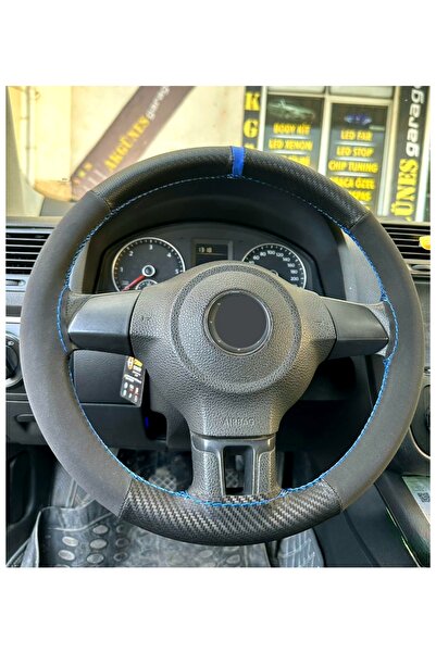 gürler oto kılıf ve aksesuar Universal Alcantara Deri Dikmeli Direksiyon Kılı...