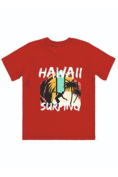 Cevval Футболка для хлопчика з принтом «Гавайський серфінг» 014