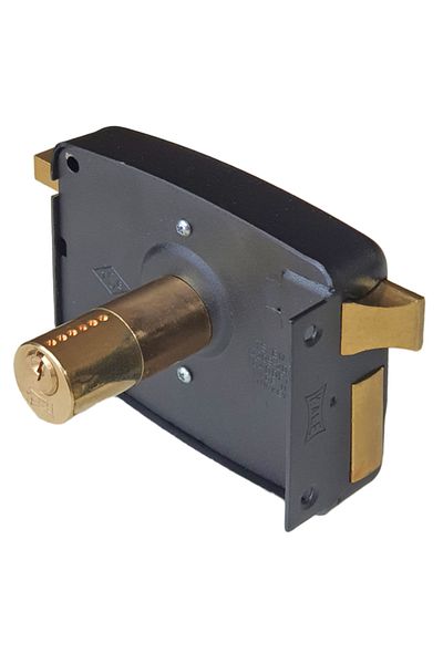 KALE 157C Model - 12cm Narrow Shaved, Small Iron Door Garden Lock