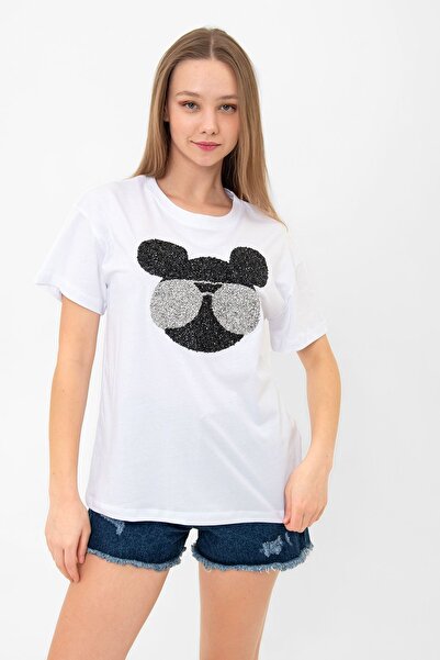 Benedetto Μπλουζάκι με σχέδιο Μίνι Ποντίκι με Πέτρες