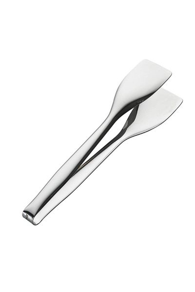 Nehir Stainless 5 Piece Steel Cake Pasta Serving Spoon Sugar Tongs Set Set Shiny