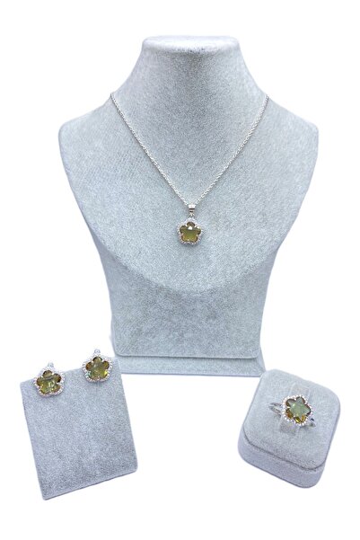 ERU JEWELLERY Yıldız Kesim Sultanit Taşlı Zirkon Pırlantalı Özel Tasarım Gümü...