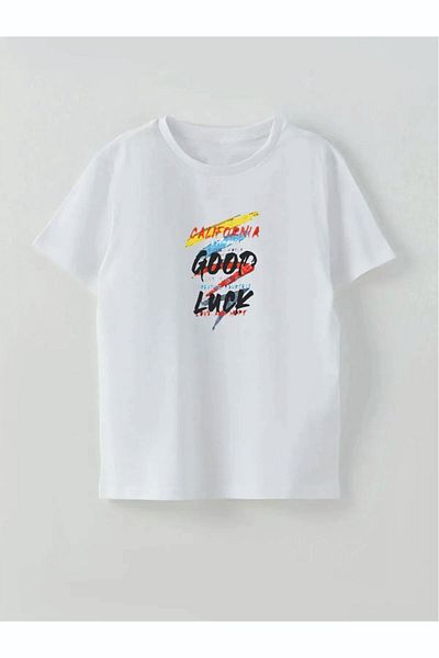 Cevval Băiat - Tricou imprimat GOOD LUCK