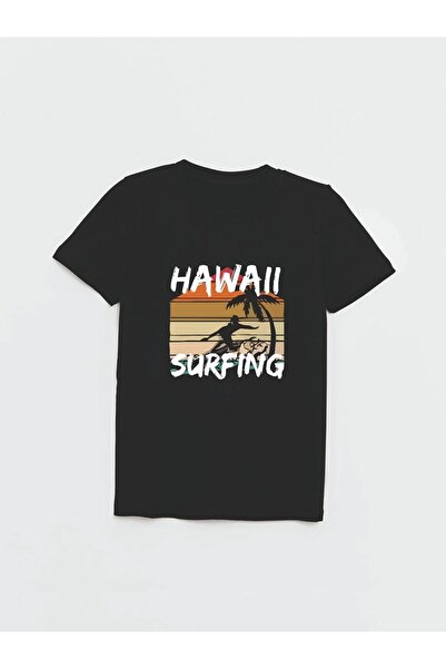 Cevval Dečačka Havajska Majica za Surfovanje Štampano 006
