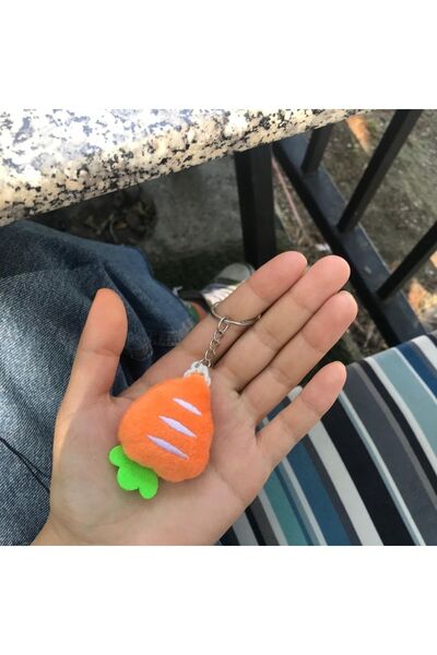 sumicorn Cute Little Orange Carrot Kawaii Keychain Bag And Wallet Accessory G...