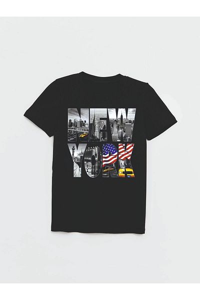 Cevval Μπλουζάκι για αγόρι - NEW YORK Written Print, Μοντέλο 009