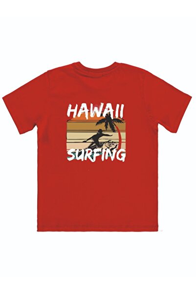 Cevval Футболка для хлопчиків з принтом «Гавайський серфінг» 006