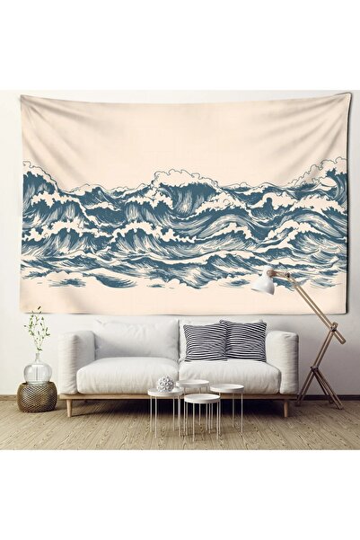 GREENDECOR Nature Sea Wave Bohemian Wall Cloth Gift Decoration Bedroom