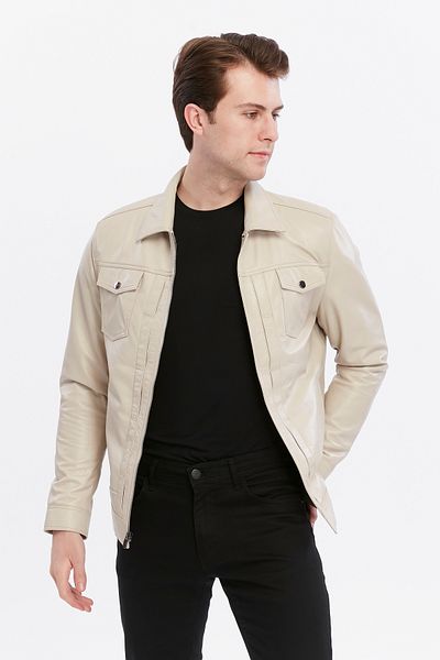 CE-YIL DERİ ÜRÜNLERİ Genuine Leather Coat