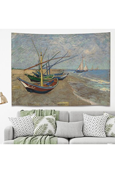 GREENDECOR Ван Гог, „Рибарски лодки на плажа в Сент-Мари“, 1888 г. Музей на В...