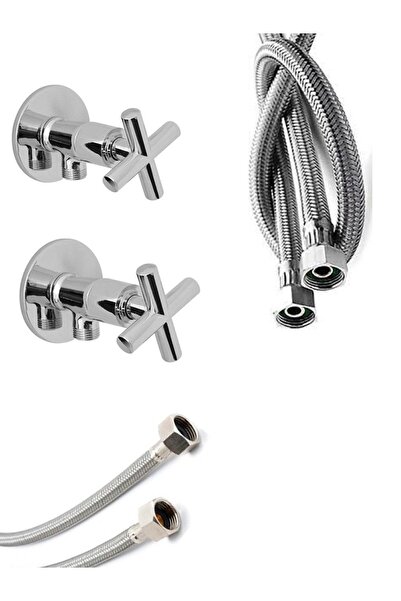 ARMİLLA ARMATÜR Koç Başlı Klozet Flex Bağlantı Takımı 2 Adet Flex Hortum 2 Ad...