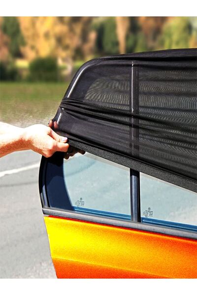 UYDEE 2 Adet Araba Güneşlik Perde Kılıf Oto Güneşliği Araç Güneşlik Perdesi Siyah Yan Cam Oto Güneşlik