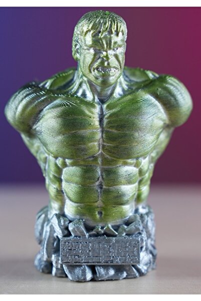 YaspeCraft Hulk Boyalı Büst / Figür - 15 Cm