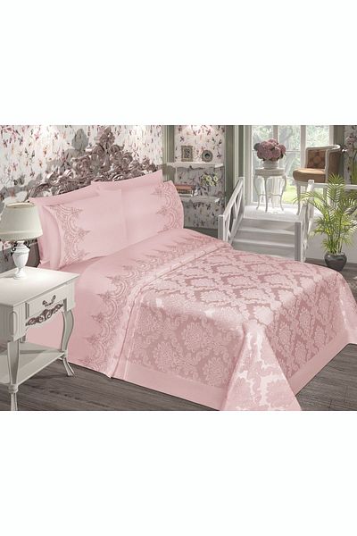 Çt Çeyizci Tekstil Sultan Chenille Double Pique Set - 230x240 Cm, 6 Pieces Bedspreads